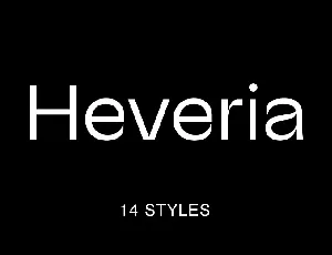 Heveria Family font