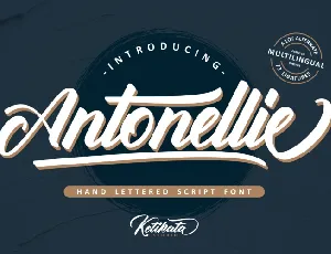 Antonellie Free font