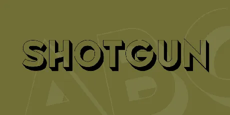 Shotgun font