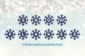 MF Snowflakes font