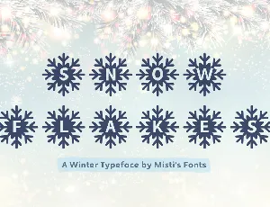 MF Snowflakes font