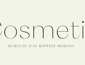 Cosmetic font