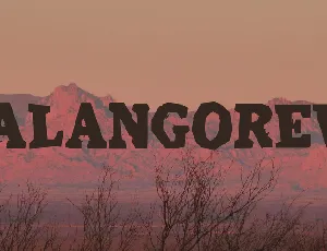 CalangoRevi font