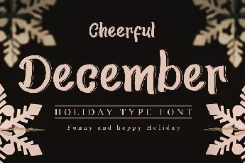 Cheerful December font