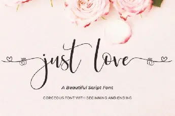 Just Love Calligraphy Script font