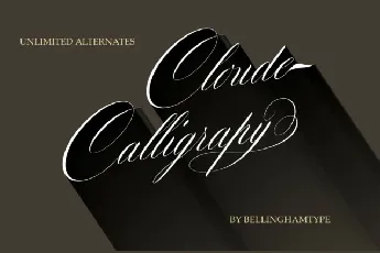 Cloude Calligraphy font