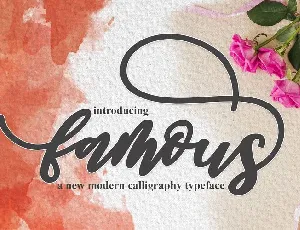 Famous Script font