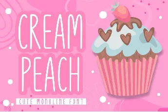 Cream Peach font