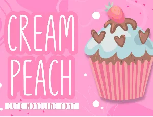 Cream Peach font