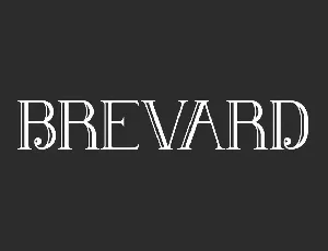 Brevard Demo font