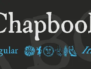 Chapbook font