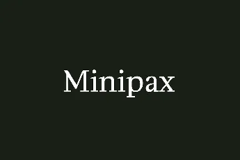 Minipax font