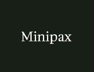 Minipax font