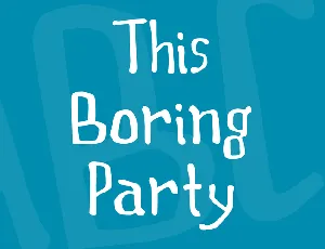 This Boring Party font
