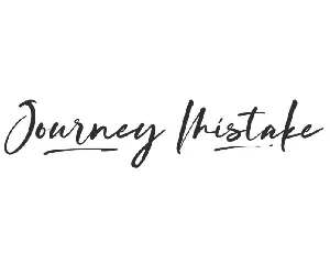 Journey Mistake font