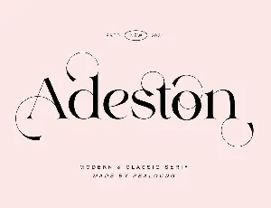 Adeston font