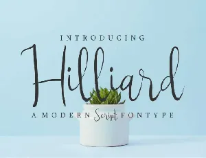 Hilliard Script font