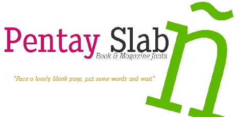 Pentay Slab Book font