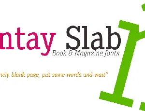 Pentay Slab Book font