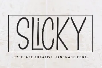 Slicky Display font