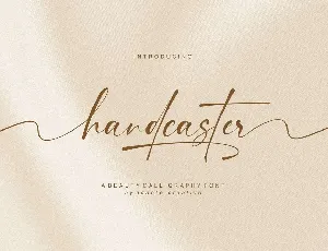 Handcaster font