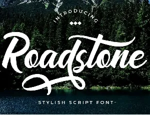 Road Stone font