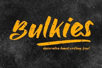 Bulkies font