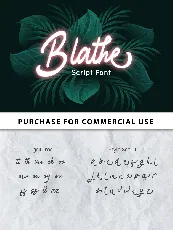 Blathe - Personal Use font