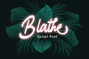 Blathe - Personal Use font