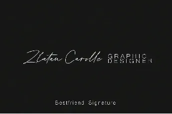 Bestfriend Signature font