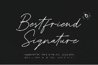 Bestfriend Signature font