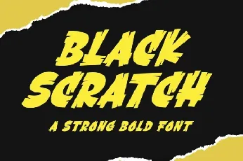 Black Scratch font