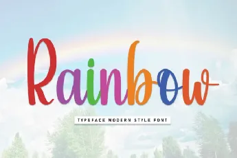 Rainbow Script Typeface font