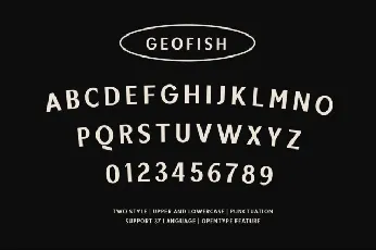 Geofish font