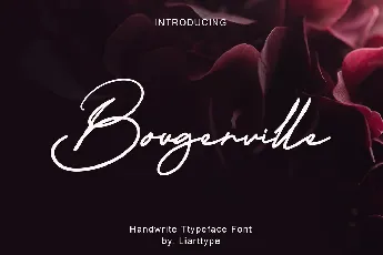 Bougenville font