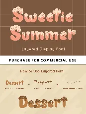 Sweetie Summer - Personal Use font