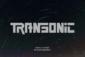 Transonic Demo font