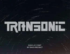 Transonic Demo font