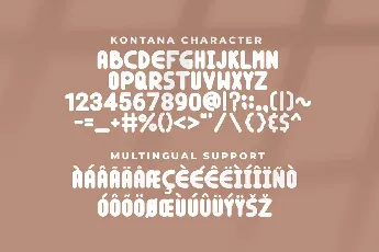 Kontana font