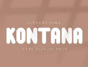 Kontana font