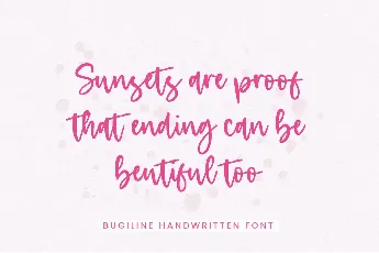 Bugiline font