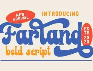 Farland Bold Script font