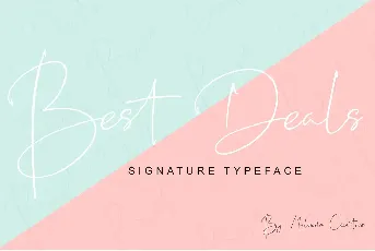 Best Deals Script font