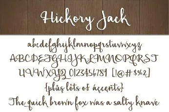 Hickory Jack font