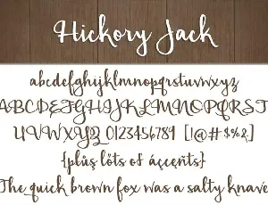 Hickory Jack font