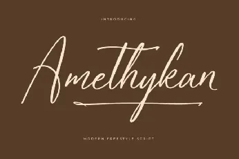 Amethykan font