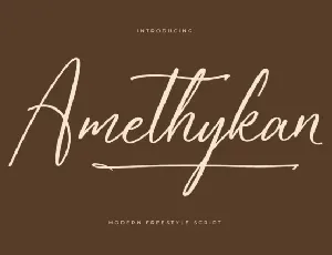 Amethykan font