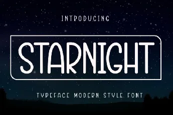 Starnight Display font