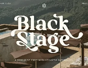 Black Stage font