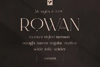 Rowan font